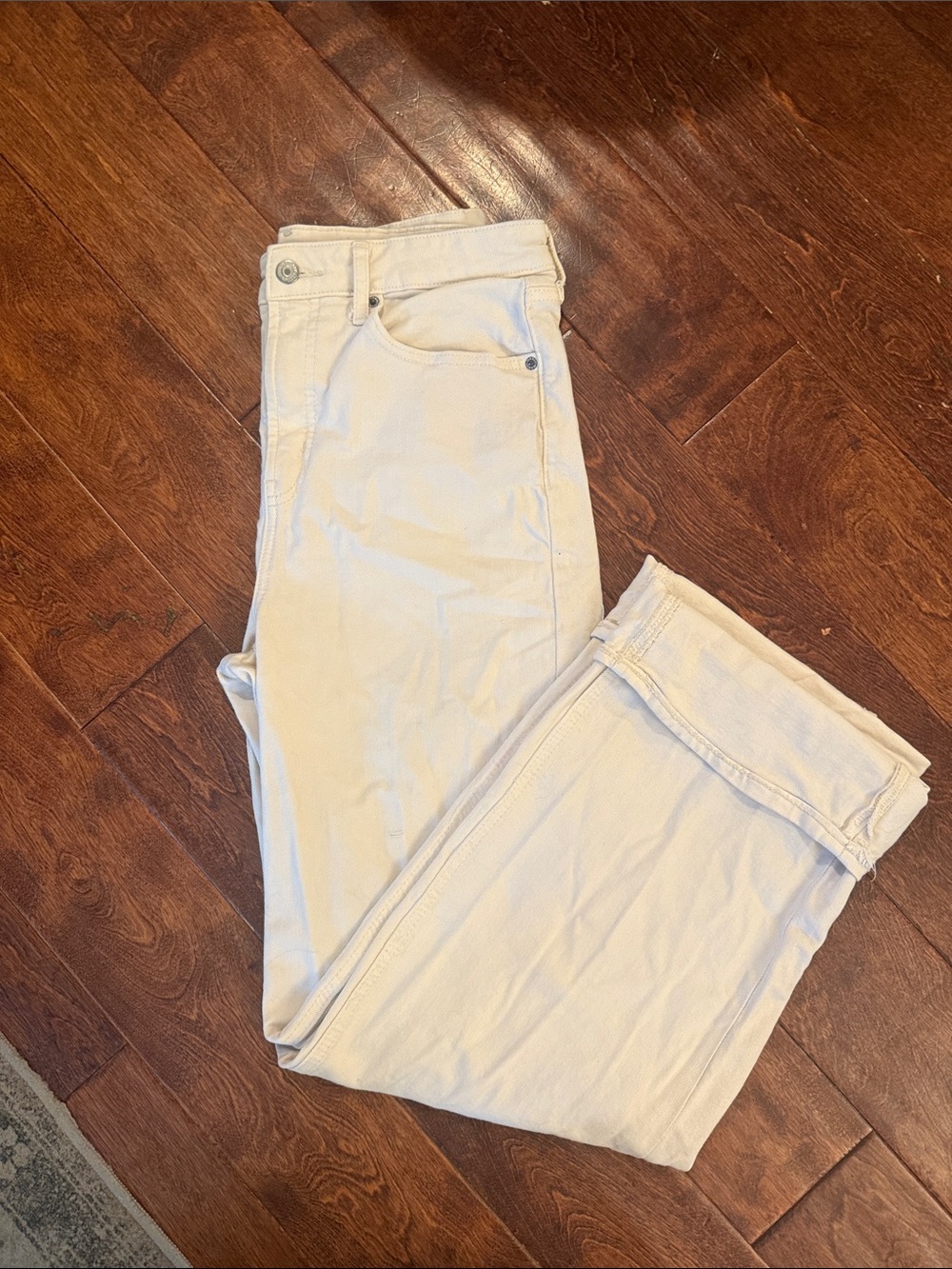Old Navy sky-hi straight leg extra high rise jeans